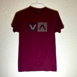 RVCA Mens Tee - Small S Maroon